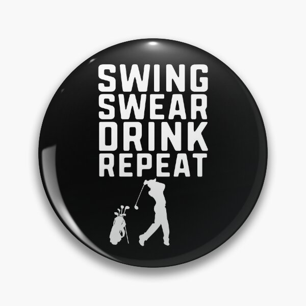 Item preview, Funny Golf Swing Swear Drink Repeat Golfer Gift Golfing Saying  designed and sold by alenaz.