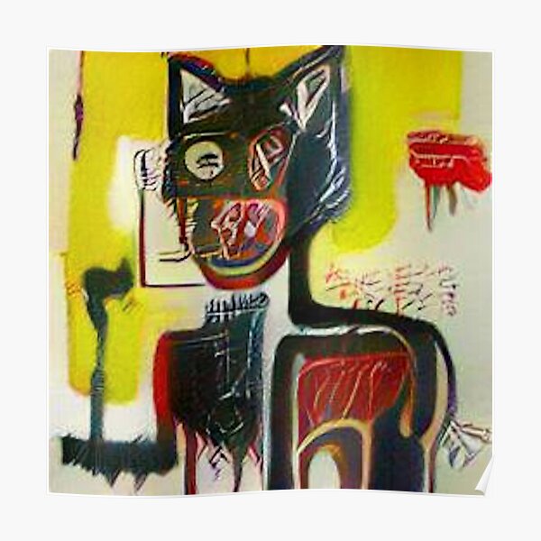 "Bad Kitty Cat Urban Abstract Spray Black Cat graffiti Street Art