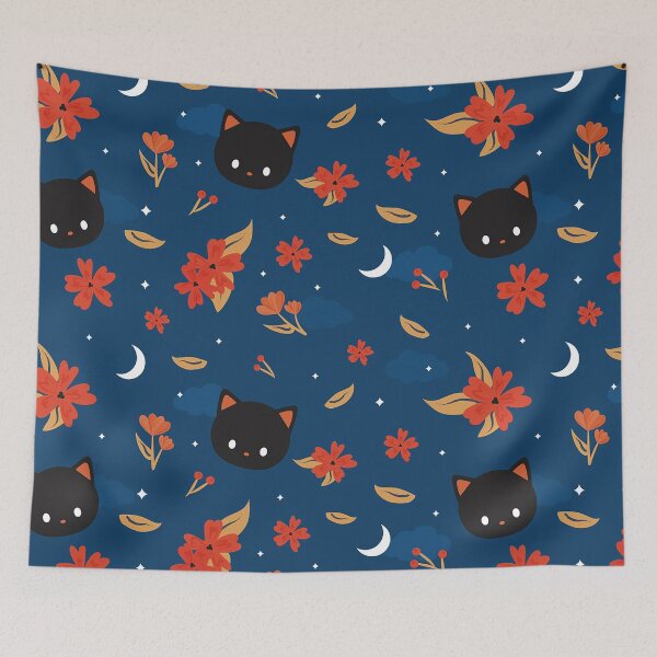 Item preview, AUTUMN CAT PATTERN designed and sold by TheBlessedTip.