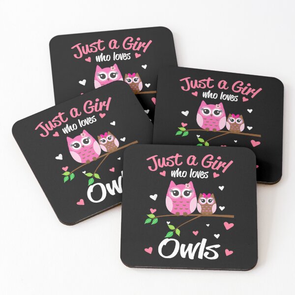 Item preview, Just A Girl Who Loves Owls designed and sold by nwaja-art.