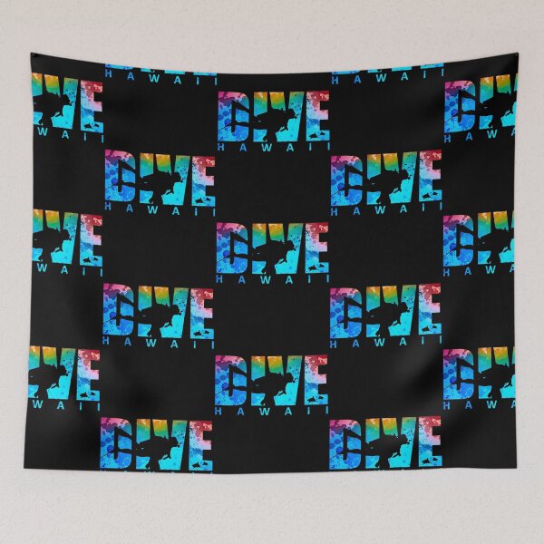 Item preview, Dive Hawaii Sunset Sharks Scuba Diver Diving Snorkeling designed and sold by Zaidan16.