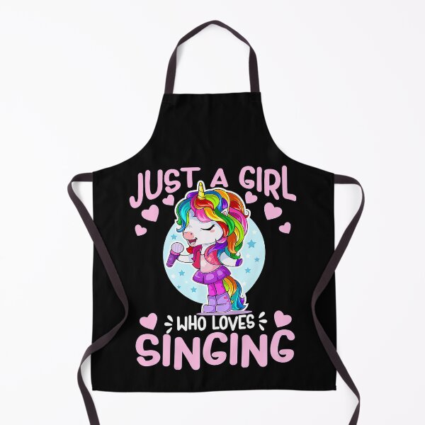 Item preview, Just A Girl Who Loves Singing Funny Singer Unicorn designed and sold by nwaja-art.