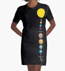 Solar System Graphic T-Shirt Dress