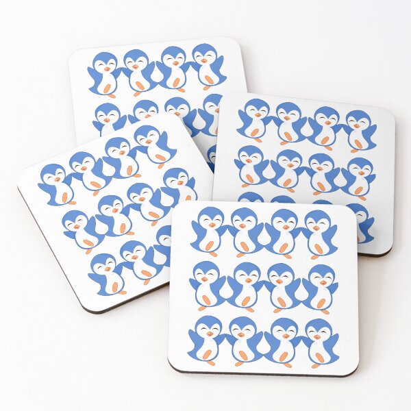 Item preview, pinguini , Cool blue penguin pattern for kids  designed and sold by LoathingWolf.