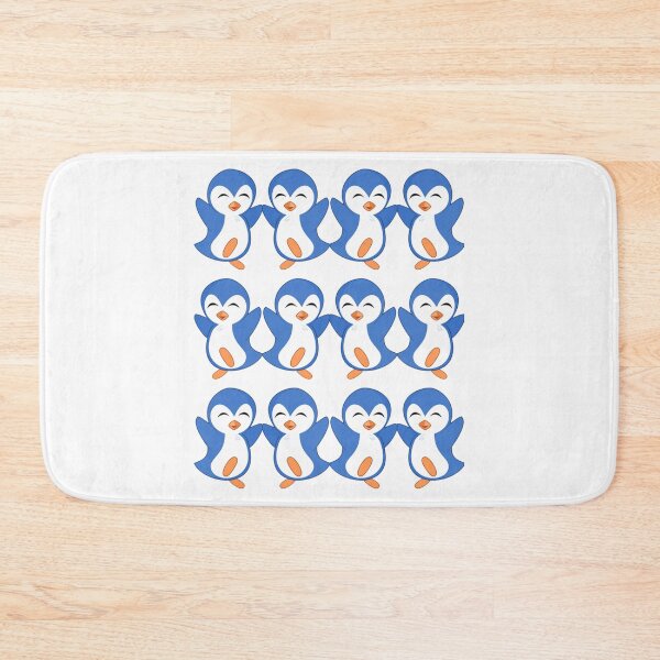 Item preview, pinguini , Cool blue penguin pattern for kids  designed and sold by LoathingWolf.