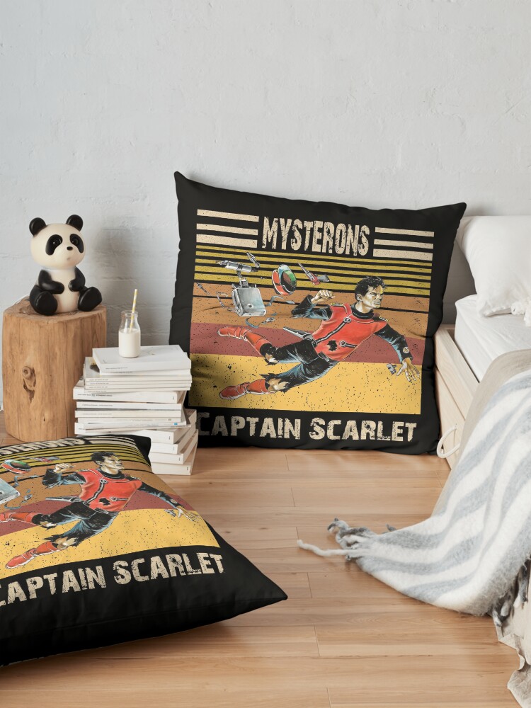 Alternate view of Retro VTG Captain Scarlet Mysterons Floor Pillow