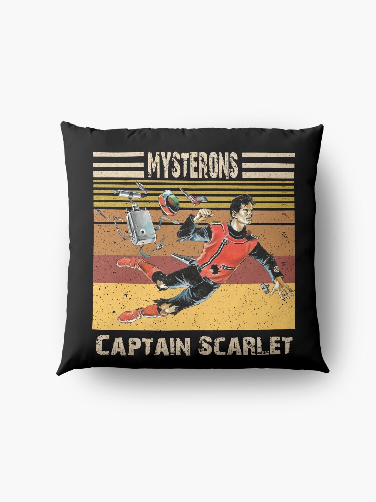 Alternate view of Retro VTG Captain Scarlet Mysterons Floor Pillow