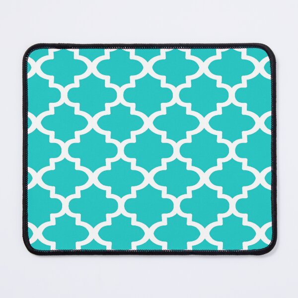 Item preview, Quatrefoil Pattern In White Outline On Sky Blue  designed and sold by taiche.