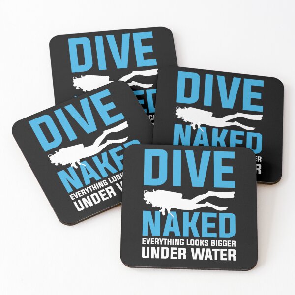 Item preview, Dive Naked Everything Looks Bigger Under Water Scuba Divers designed and sold by Zaidan16.