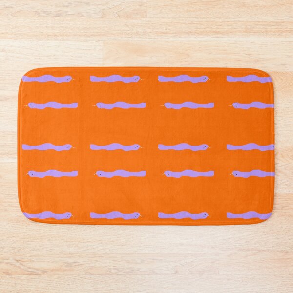 Item preview, Cute purple snakes on orange designed and sold by tetibright.