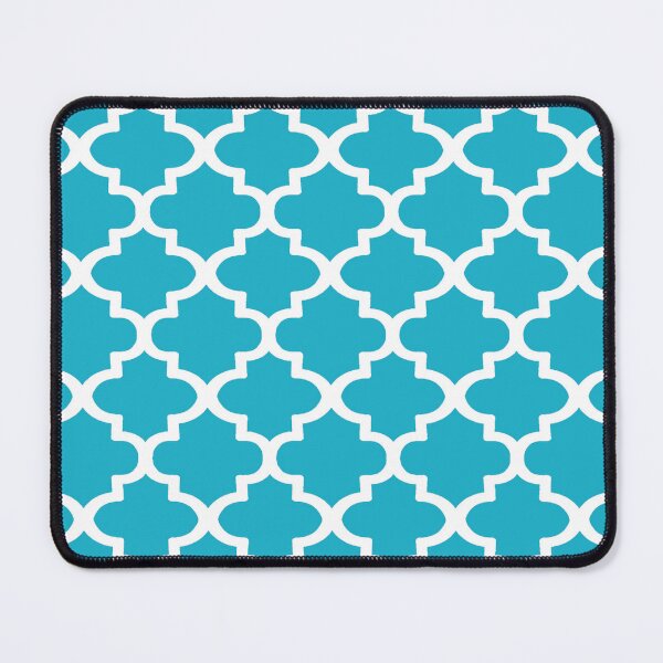 Item preview, Quatrefoil Pattern In White Outline On Blue designed and sold by taiche.