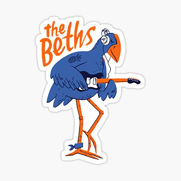 guitar beths animals Sticker