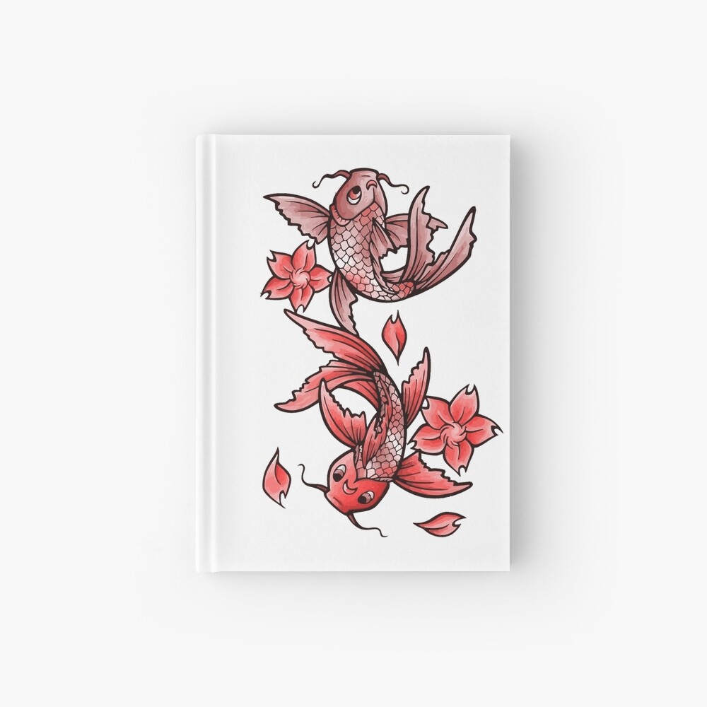 butterfly koi tattoo Spiral Notebook for Sale by si3iy