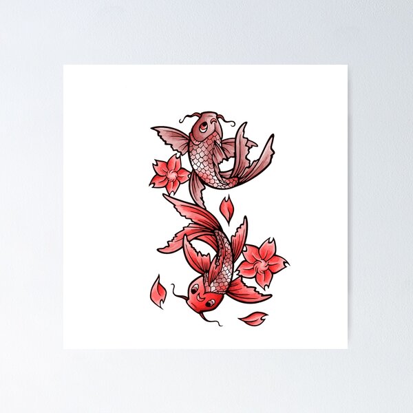 Item preview, butterfly koi tattoo designed and sold by si3iy.