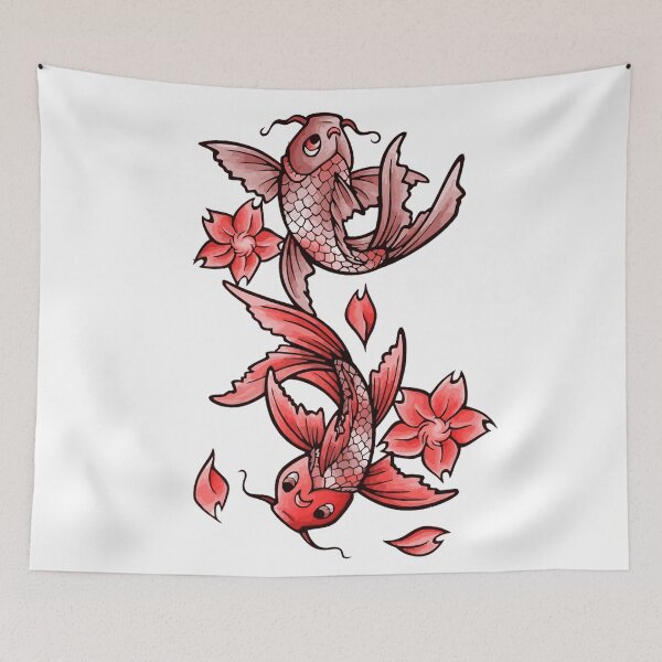 Item preview, butterfly koi tattoo designed and sold by si3iy.