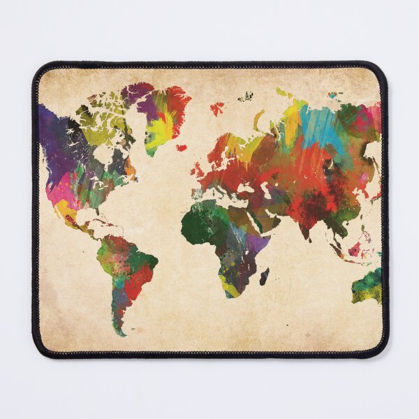 Item preview, map of the world colored designed and sold by The-Armour.