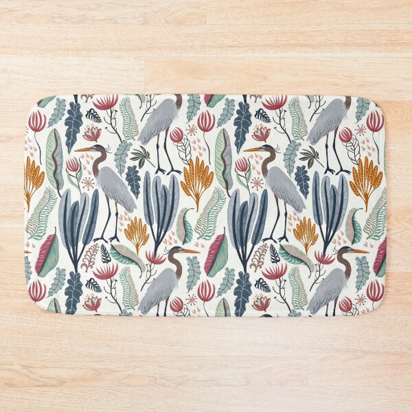 Item preview, Heron and plants designed and sold by Flyingwall.