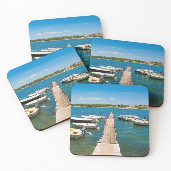 Item preview, Boats on Porec Coast, Croatia designed and sold by jojobob.