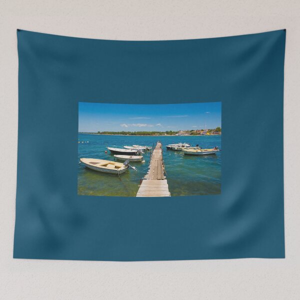 Item preview, Boats on Porec Coast, Croatia designed and sold by jojobob.