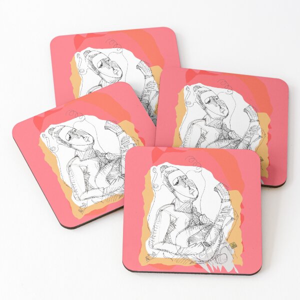 Item preview, Lady Playing Mandolin (drawing by ACCI)  designed and sold by VanyssaGraphics.