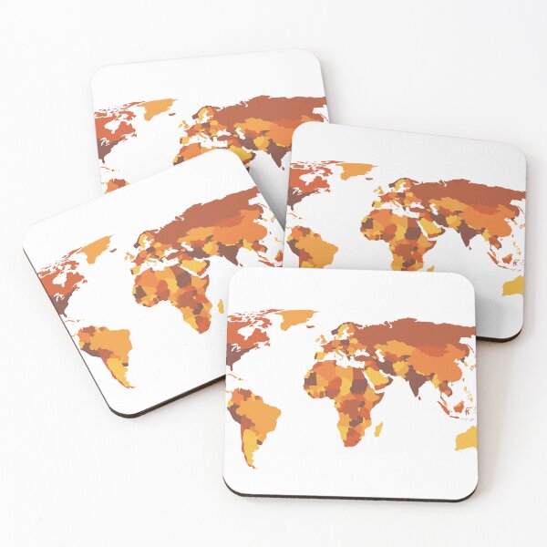 Item preview, map of the world colored designed and sold by The-Armour.