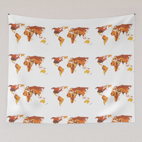 Item preview, map of the world colored designed and sold by The-Armour.
