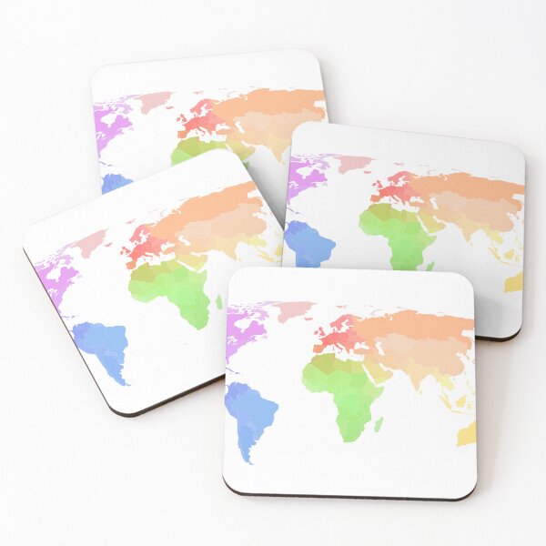Item preview, map of the world colored designed and sold by The-Armour.
