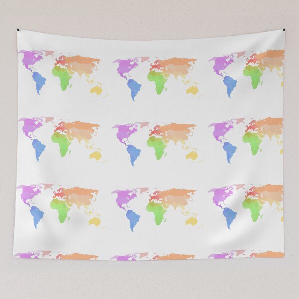 Item preview, map of the world colored designed and sold by The-Armour.