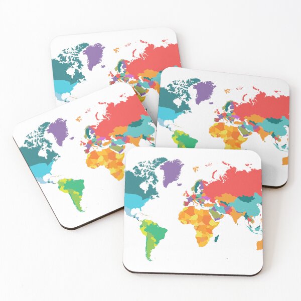 Item preview, map of the world colored designed and sold by The-Armour.