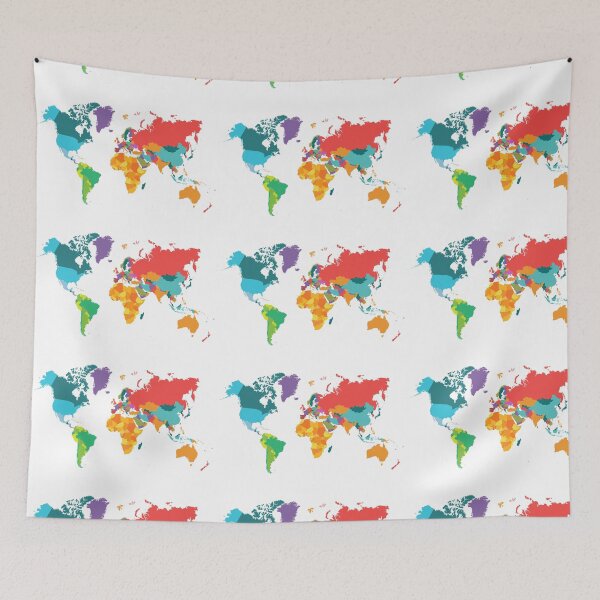 Item preview, map of the world colored designed and sold by The-Armour.