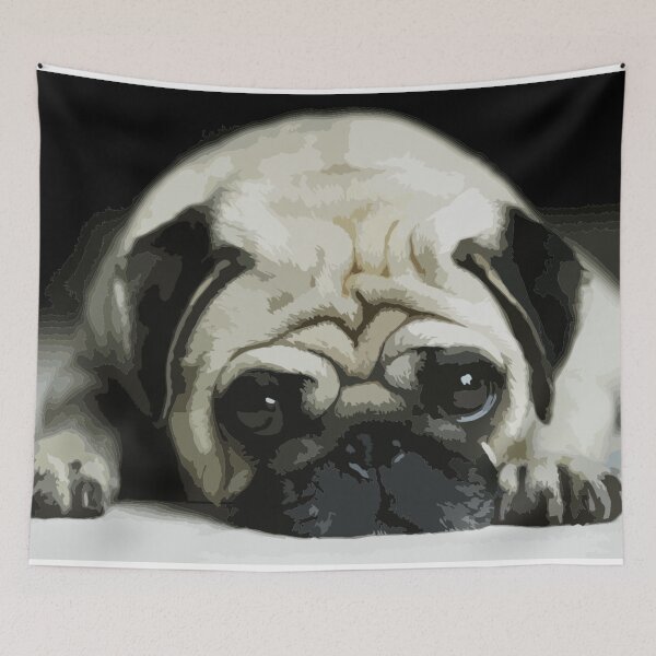 Item preview, Lazy Pug Digital Painting designed and sold by Positive Lad.