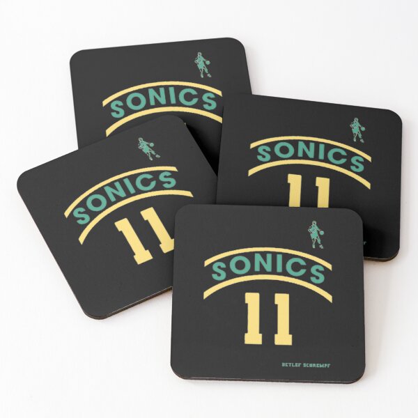 Item preview, Detlef Schrempf Retro Supersonics Jersey 90s Style Fan Art designed and sold by DanielJame.