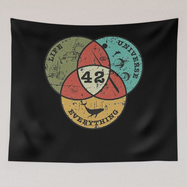 Item preview, Venn Diagram Life, the Universe  Everything designed and sold by TimerBrown.