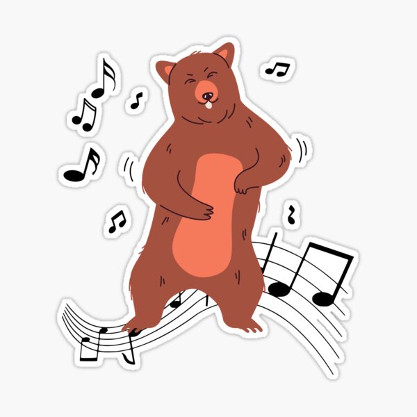 Boogie Bear Sticker for Sale by OfficialCoolCat