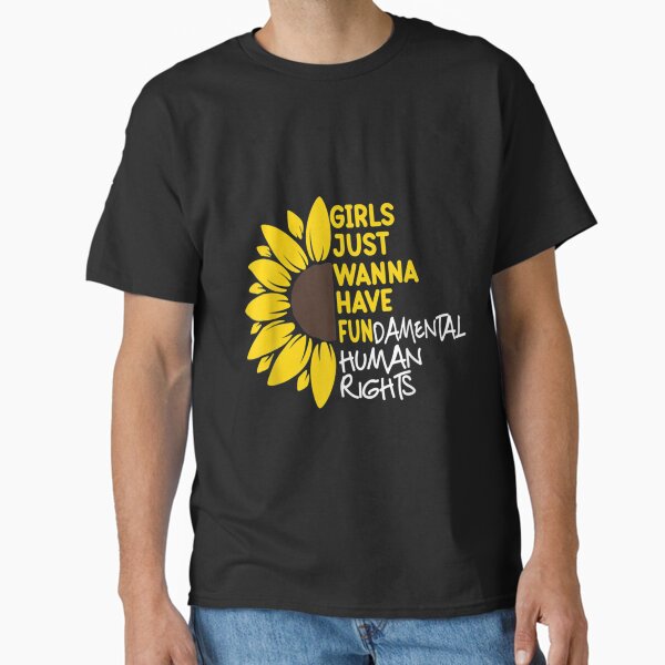 Item preview, Girls Just Wanna Have Fundamental Rights Sunflower Feminist Roe V Wade Pro Choice Abortion 1973 Repr designed and sold by CustomTeesCA0.