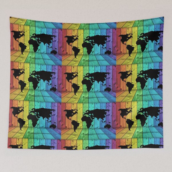 Item preview, map of the world colored designed and sold by The-Armour.