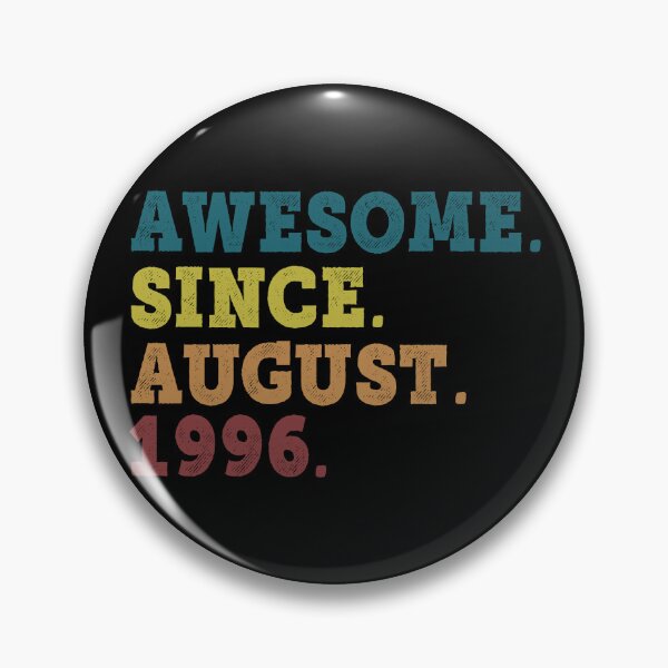Item preview, Awesome Since August 1996 Retro Vintage 26th Birthday Gift designed and sold by designbychow.