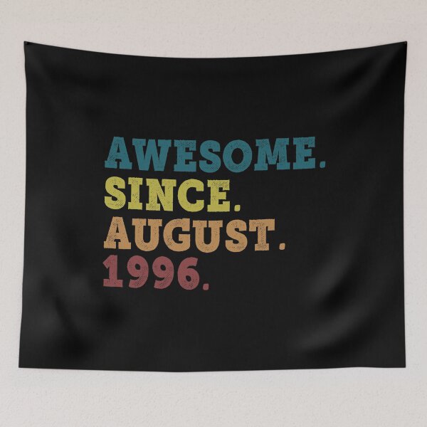Item preview, Awesome Since August 1996 Retro Vintage 26th Birthday Gift designed and sold by designbychow.