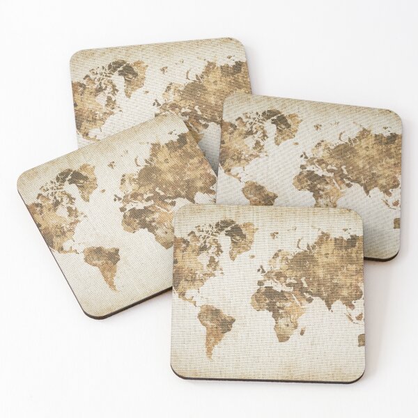 Item preview, map of the world colored designed and sold by The-Armour.