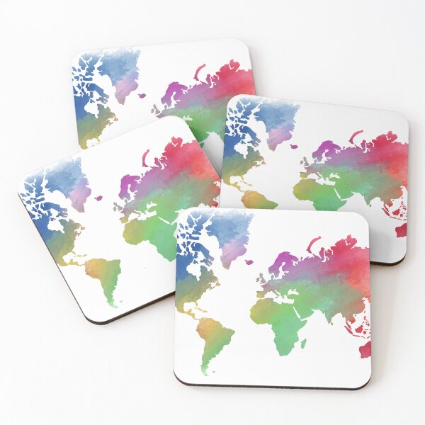 Item preview, map of the world colored designed and sold by The-Armour.