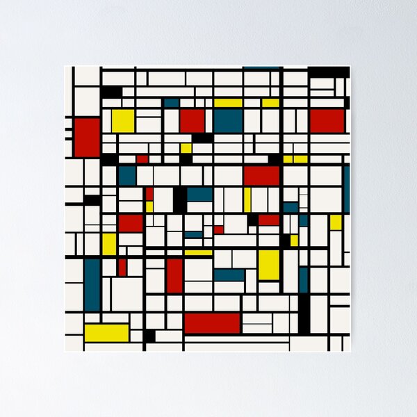 Artikelvorschau, Mondrian Style De Stijl #1 entworfen und verkauft von Texterns.