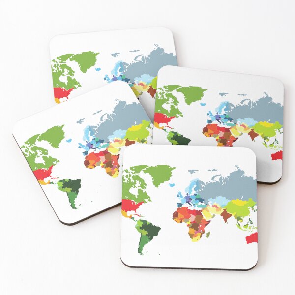 Item preview, map of the world colored designed and sold by The-Armour.