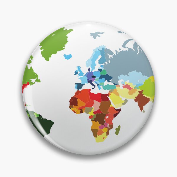 Item preview, map of the world colored designed and sold by The-Armour.