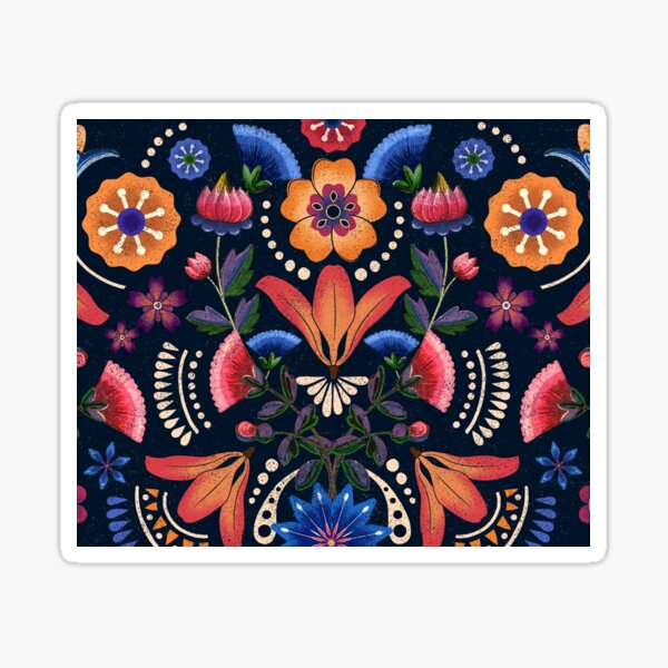 Wow Lookin ethnic flower Sticker