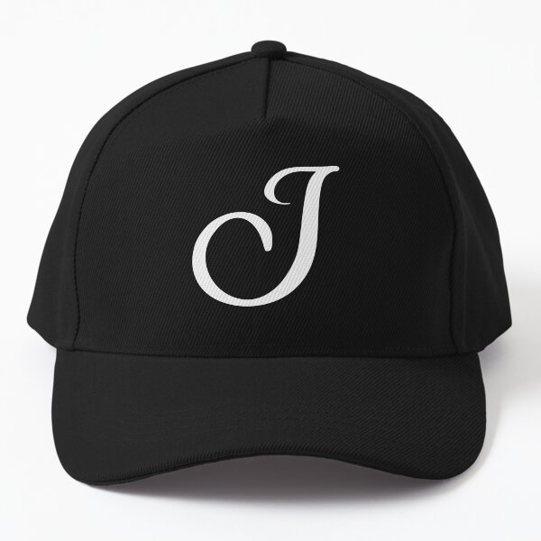 Trendy Letter J Initial A to Z Alphabet Baseball Cap