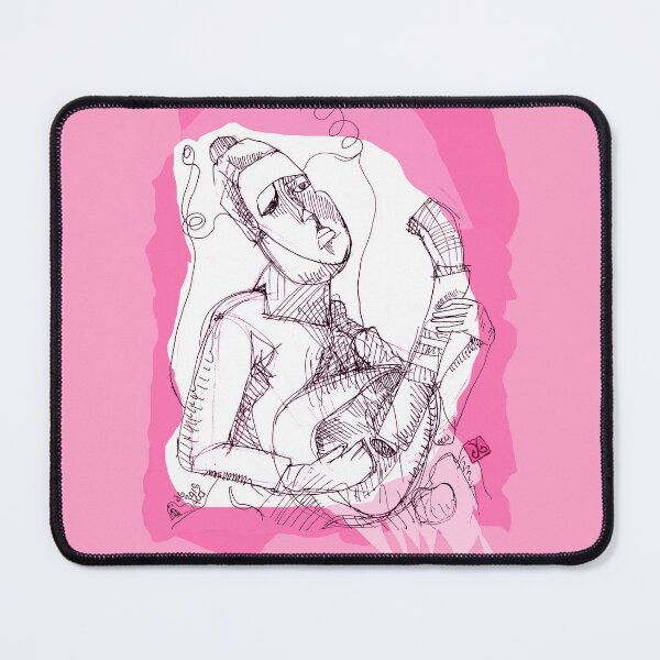 Item preview, Lady Playing Mandolin (drawing by ACCI) designed and sold by VanyssaGraphics.