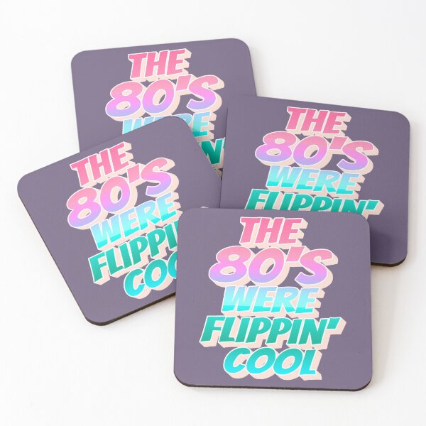 Item preview, Pastel Ombre The 80's Were Flippin' Cool, Retro Style Design designed and sold by TrulyEpoque.
