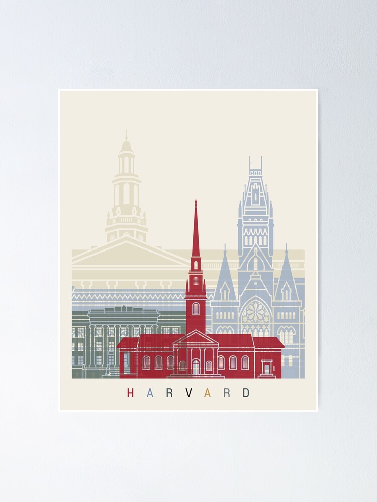 "Harvard skyline poster" Poster for Sale by paulrommer Redbubble
