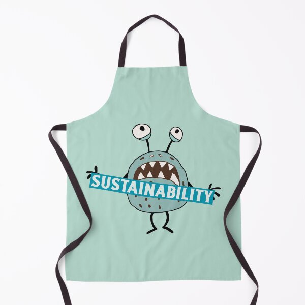 Item preview, Sustainability A Terrifying Green Vegetable Growls While Holding A Sign designed and sold by pixelplaza.