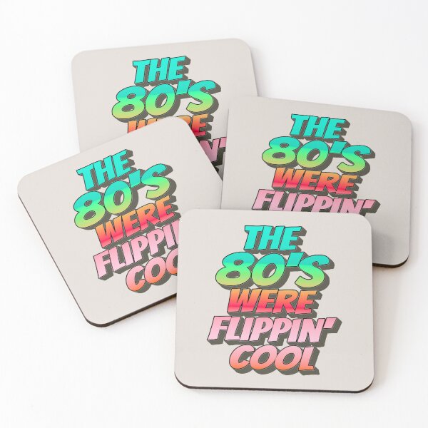 Item preview, Bright Ombre The 80's Were Flippin' Cool, Retro Style Design designed and sold by TrulyEpoque.